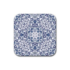 Blue-design Rubber Coaster (square) by nateshop