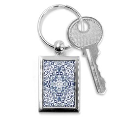 Blue-design Key Chain (rectangle) by nateshop