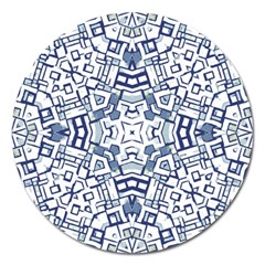 Blue-design Magnet 5  (round) by nateshop