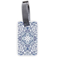 Blue-design Luggage Tag (one Side) by nateshop