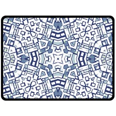 Blue-design Fleece Blanket (large)  by nateshop