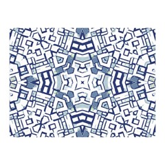 Blue-design Double Sided Flano Blanket (mini)  by nateshop