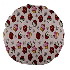 Cake-birthday Large 18  Premium Round Cushions by nateshop