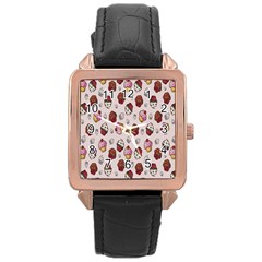 Cake-birthday Rose Gold Leather Watch  by nateshop