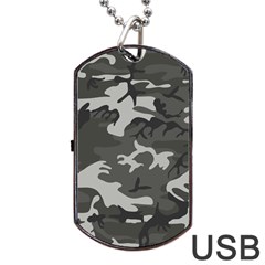 Camouflage Dog Tag Usb Flash (two Sides)