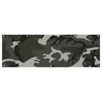 Camouflage Banner and Sign 12  x 4  Front