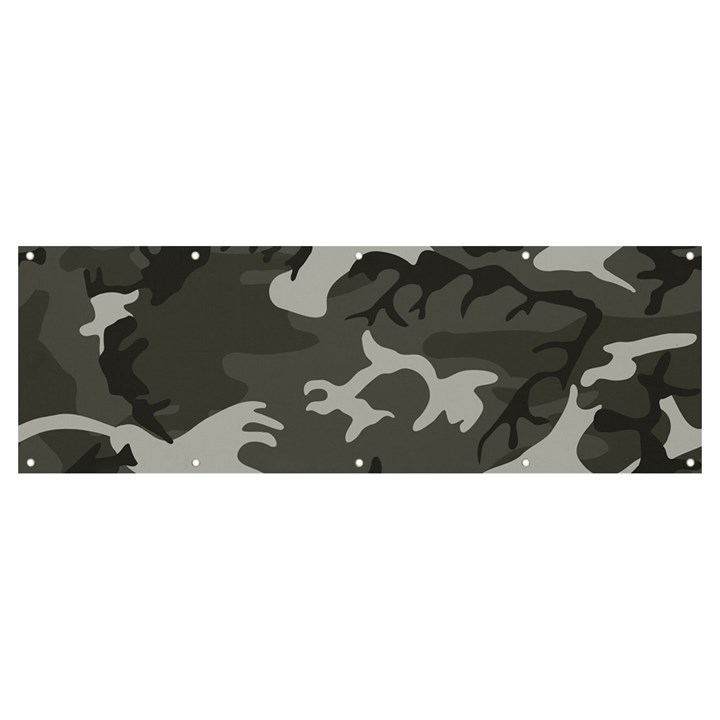 Camouflage Banner and Sign 12  x 4 