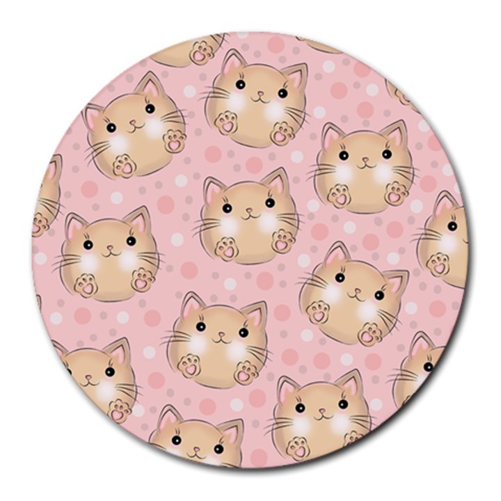 Cat-cats Round Mousepads