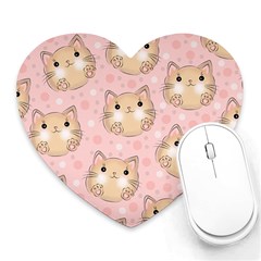 Cat-cats Heart Mousepads by nateshop