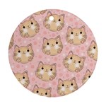 Cat-cats Round Ornament (Two Sides) Back