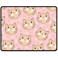 Cat-cats Double Sided Fleece Blanket (medium) 