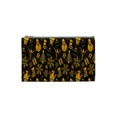 Christmas Gold Cosmetic Bag (small)