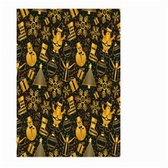 Christmas Gold Large Garden Flag (two Sides) by nateshop