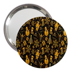 Christmas Gold 3  Handbag Mirrors by nateshop