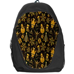 Christmas Gold Backpack Bag by nateshop