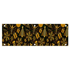 Christmas Gold Banner And Sign 6  X 2 