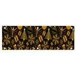 Christmas Gold Banner and Sign 6  x 2  Front