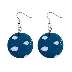 Clouds Mini Button Earrings by nateshop