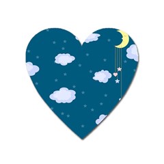 Clouds Heart Magnet by nateshop