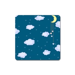 Clouds Square Magnet by nateshop