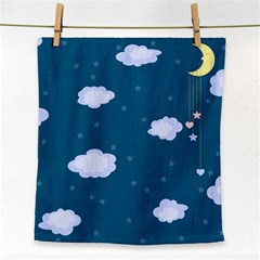 Clouds Face Towel by nateshop