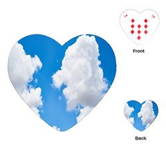 Cloudy Playing Cards Single Design (heart) by nateshop