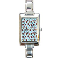 Cupcake Rectangle Italian Charm Watch