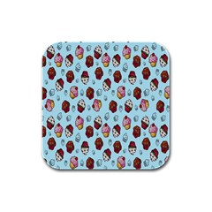 Cupcake Rubber Square Coaster (4 pack)