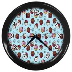 Cupcake Wall Clock (Black)