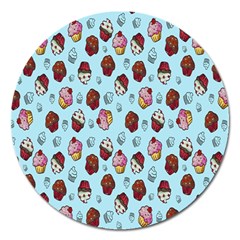 Cupcake Magnet 5  (Round)