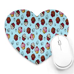 Cupcake Heart Mousepads