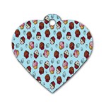 Cupcake Dog Tag Heart (Two Sides) Back