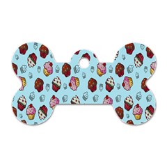 Cupcake Dog Tag Bone (One Side)