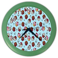 Cupcake Color Wall Clock