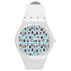 Cupcake Round Plastic Sport Watch (M)