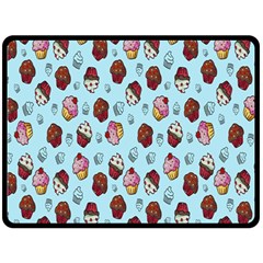 Cupcake Double Sided Fleece Blanket (Large) 