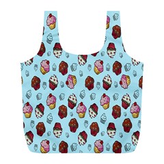 Cupcake Full Print Recycle Bag (l) by nateshop