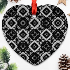 Digital Heart Ornament (two Sides) by nateshop