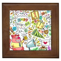 Doodle Framed Tile