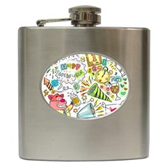 Doodle Hip Flask (6 oz)