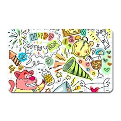 Doodle Magnet (rectangular) by nateshop