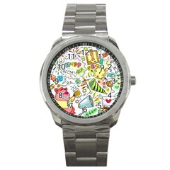 Doodle Sport Metal Watch by nateshop