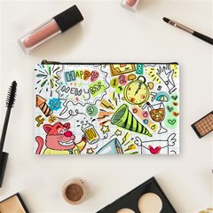 Doodle Cosmetic Bag (medium) by nateshop