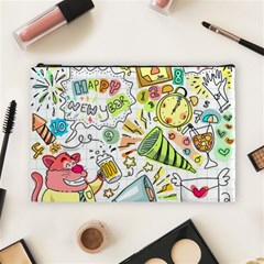 Doodle Cosmetic Bag (large) by nateshop