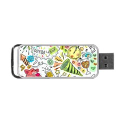 Doodle Portable Usb Flash (two Sides) by nateshop