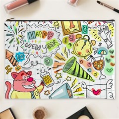 Doodle Cosmetic Bag (xxxl) by nateshop