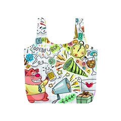 Doodle Full Print Recycle Bag (S)