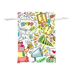 Doodle Lightweight Drawstring Pouch (L)