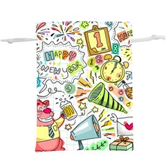 Doodle  Lightweight Drawstring Pouch (XL)