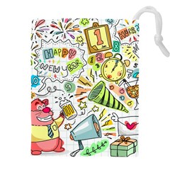 Doodle Drawstring Pouch (5XL)